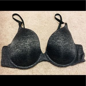 This is a grey/black Victoria Secret Bra in 36 C.